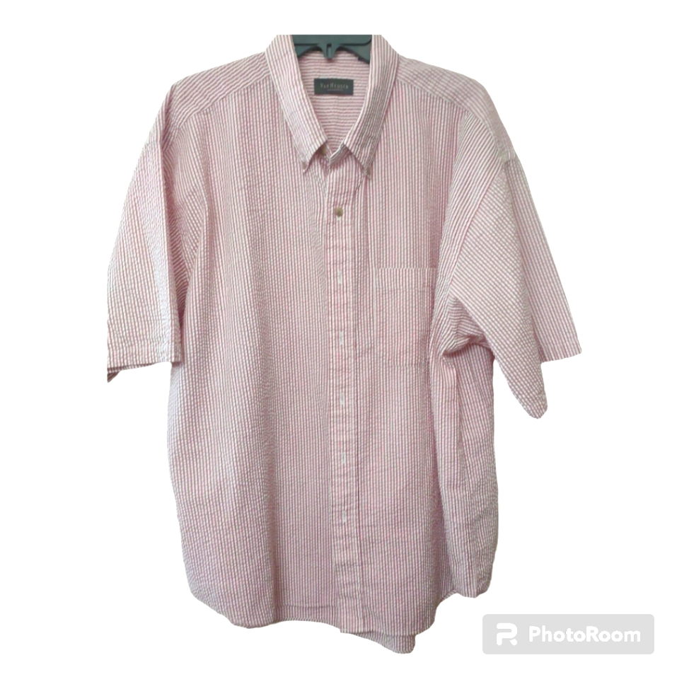 Seersucker Short Sleeve Men's Shirt